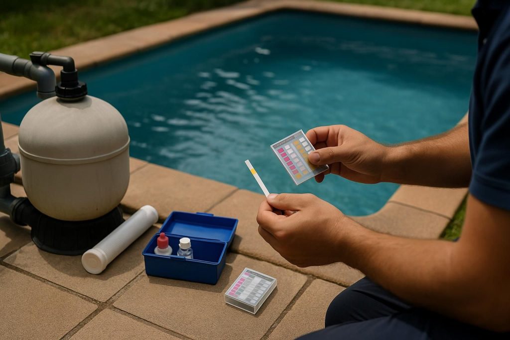 Analyse de l'eau de piscine et traitement