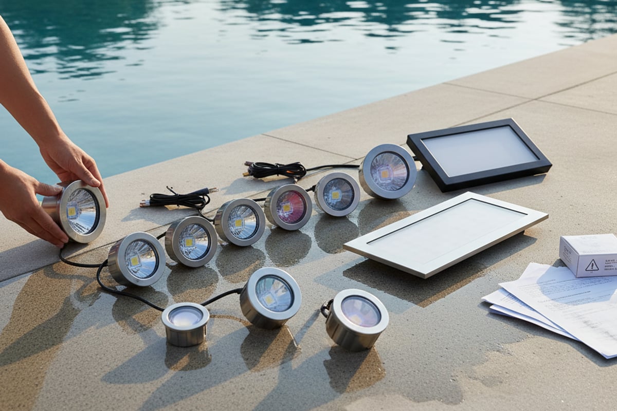 types d'éclairage piscine