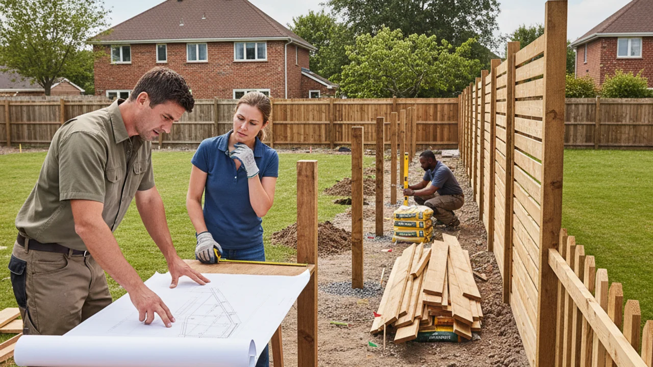 clôture bois jardin