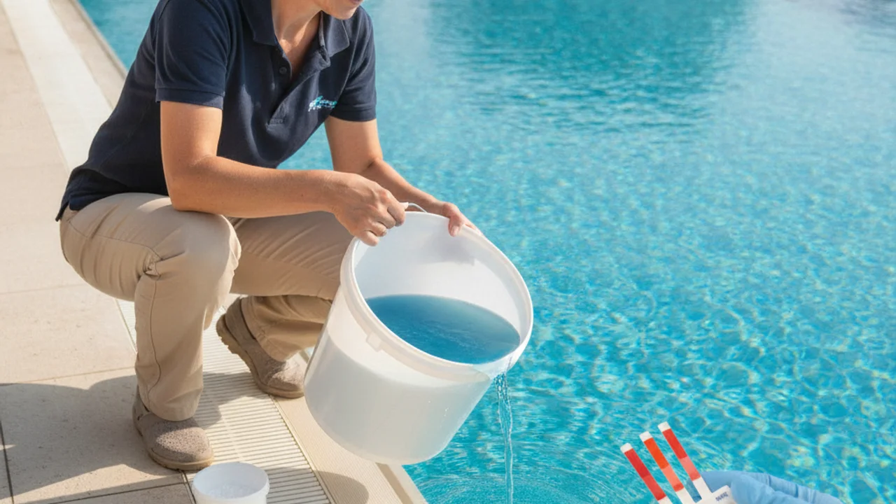 Image de couverture - Comment baisser le pH d'une piscine efficacement