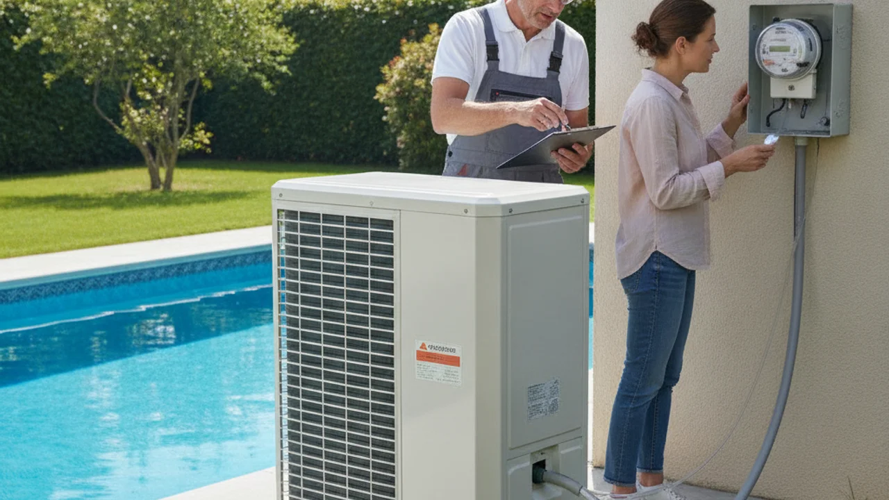 Image de couverture - Consommation électrique d'une pompe à chaleur de piscine