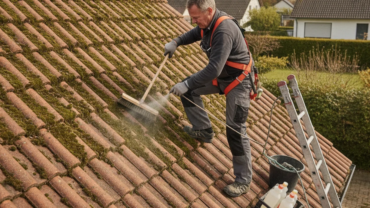 Image de couverture - Démoussage de toiture : méthodes, produits et prix