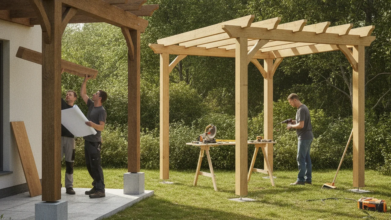Image de couverture - Pergola bois : styles, dimensions et étapes de construction